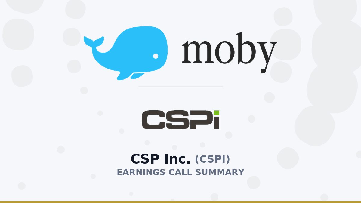 CSP Inc. Q3 2026 Earnings Call Summary