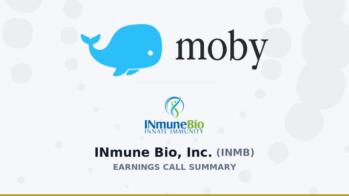 INmune Bio, Inc. Q2 2026 Earnings Call Summary
