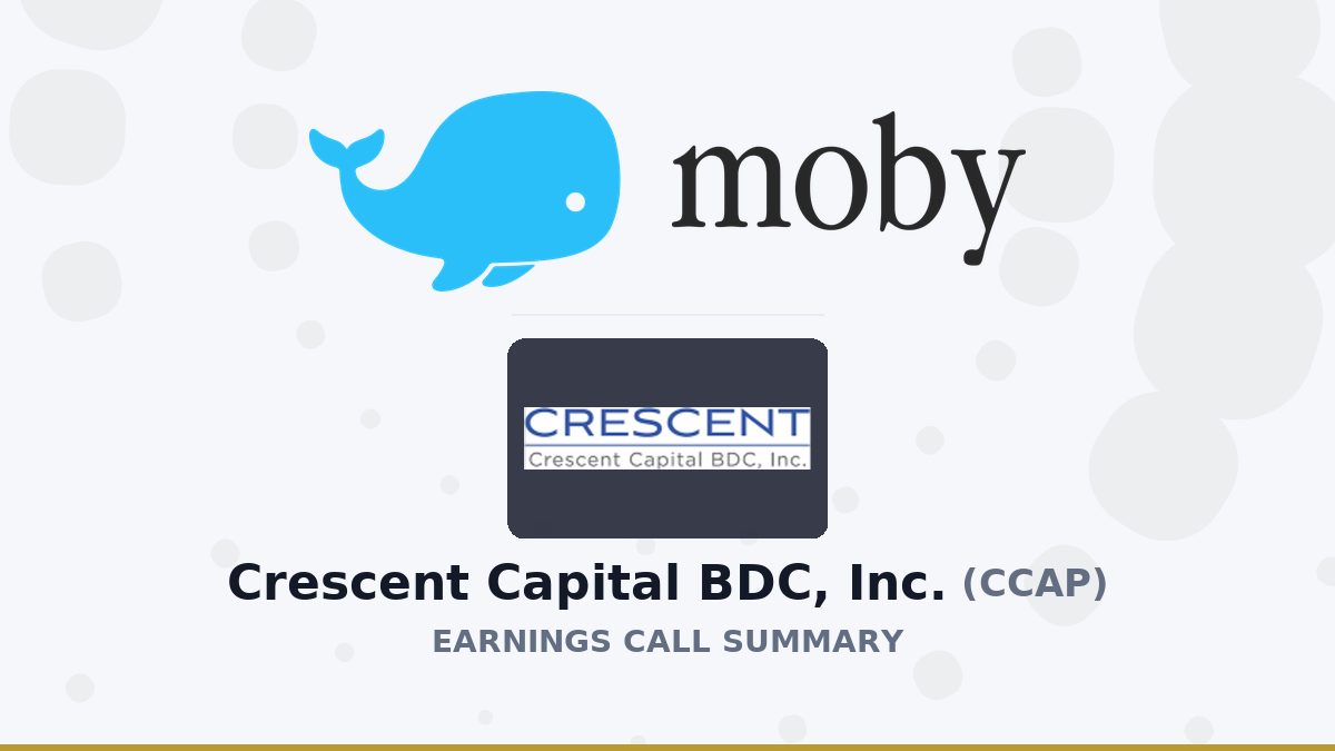 Crescent Capital BDC, Inc. Q2 2026 Earnings Call Summary