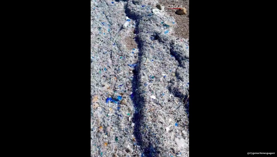 Hellish scenes in Cyprus as Turkey’s problem with mountains of imported plastic waste washes ashore