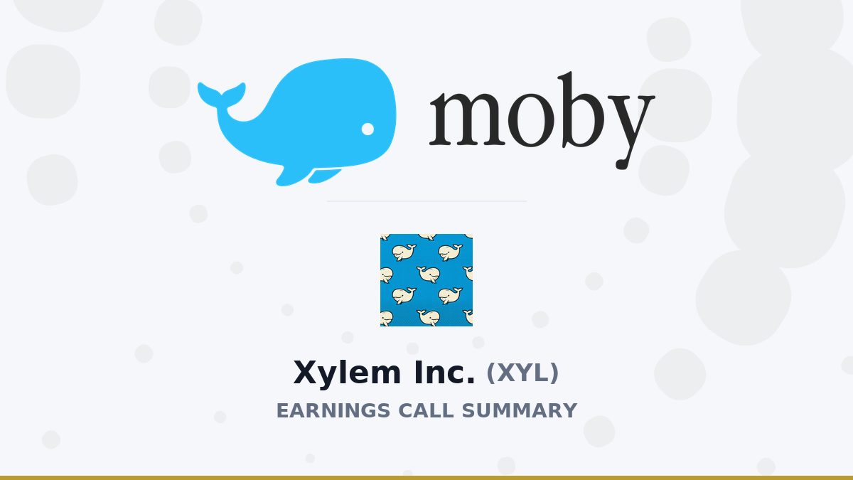 Xylem Inc. Q2 2026 Earnings Call Summary