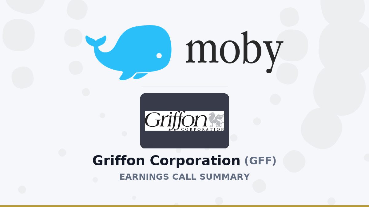 Griffon Corporation Q3 2026 Earnings Call Summary