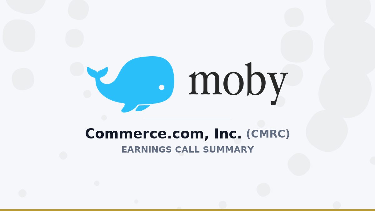 Commerce.com, Inc. Q2 2026 Earnings Call Summary