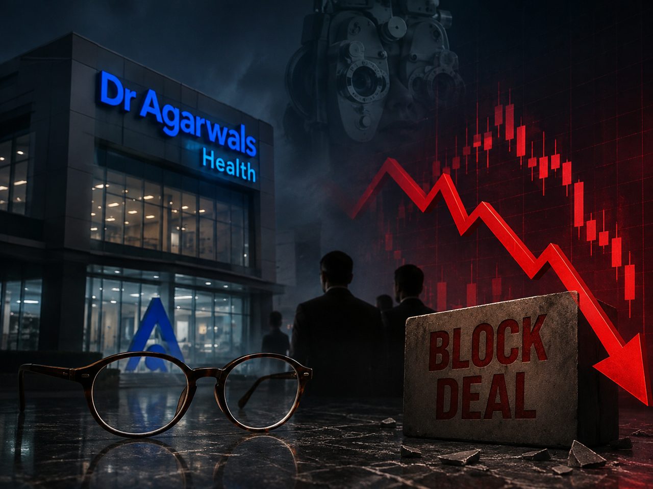 Dr Agarwals Health shares fall 7% after Rs 2,065-crore block deal; Hyperion Investments, Claymore likely sellers