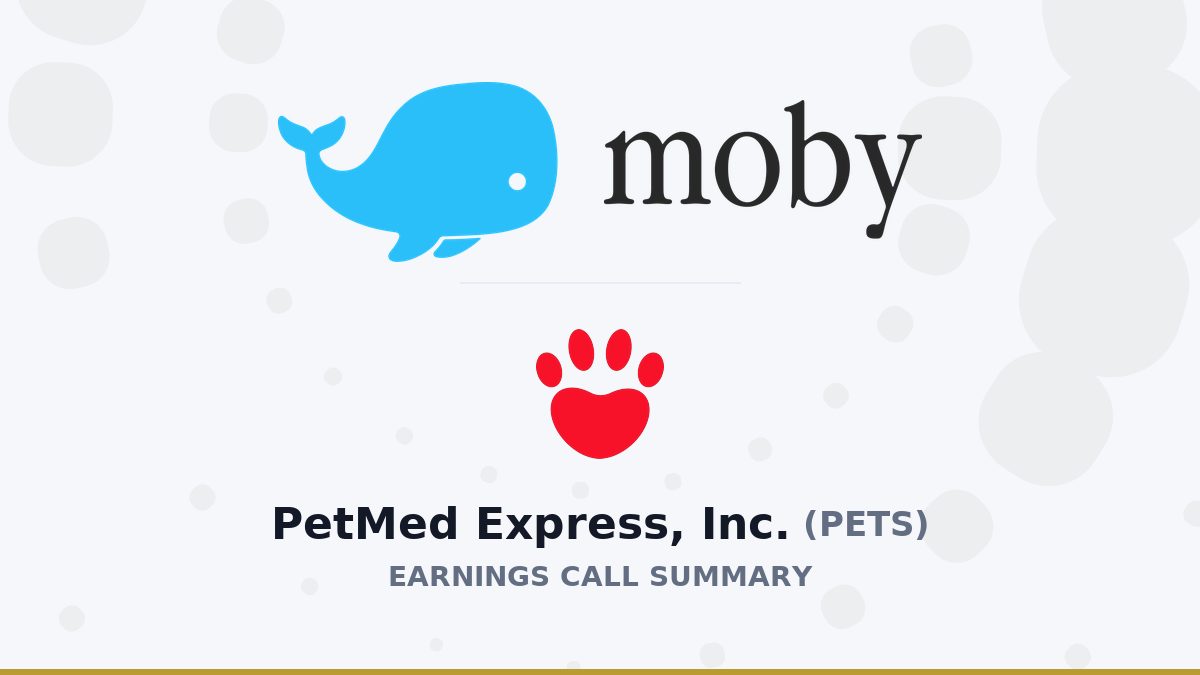 PetMed Express, Inc. Q1 2027 Earnings Call Summary