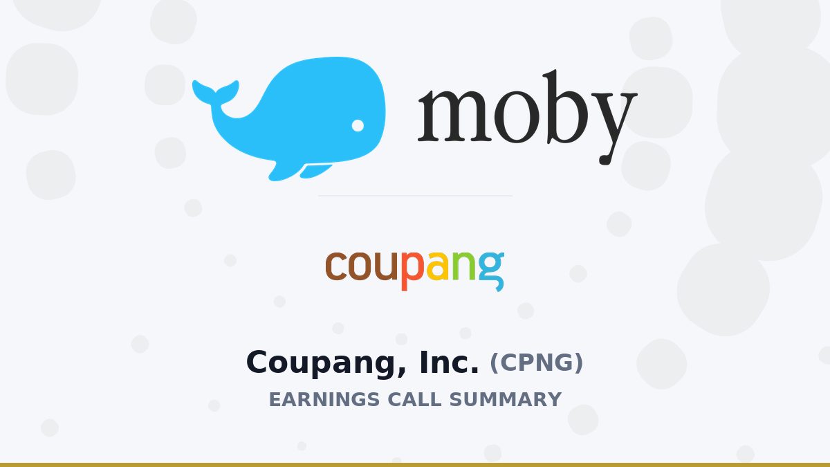 Coupang, Inc. Q2 2026 Earnings Call Summary