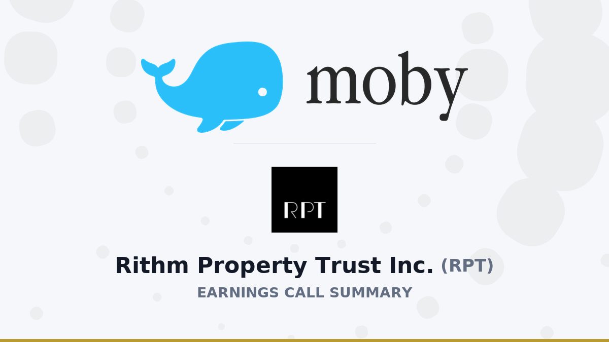 Rithm Property Trust Inc. Q2 2026 Earnings Call Summary