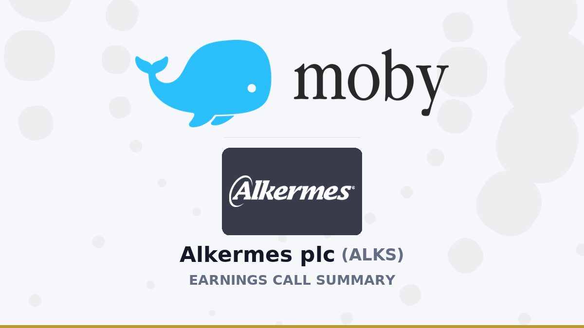 Alkermes plc Q2 2026 Earnings Call Summary