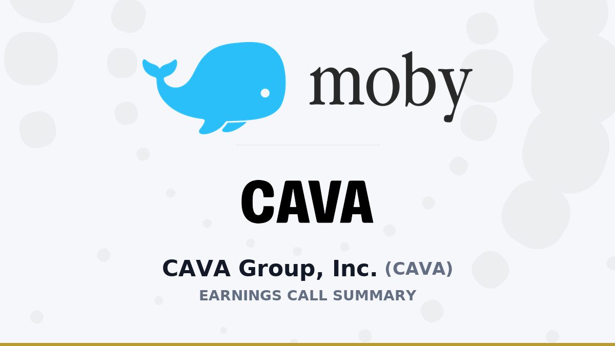 CAVA Group, Inc. Q2 2026 Earnings Call Summary