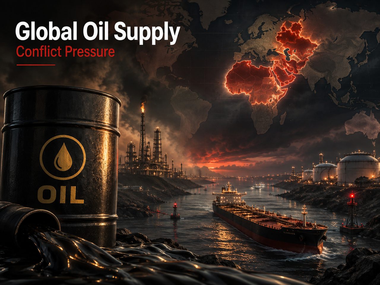 Conflict-hit oil supply crisis deepens as nearly half of global output comes from affected countries
