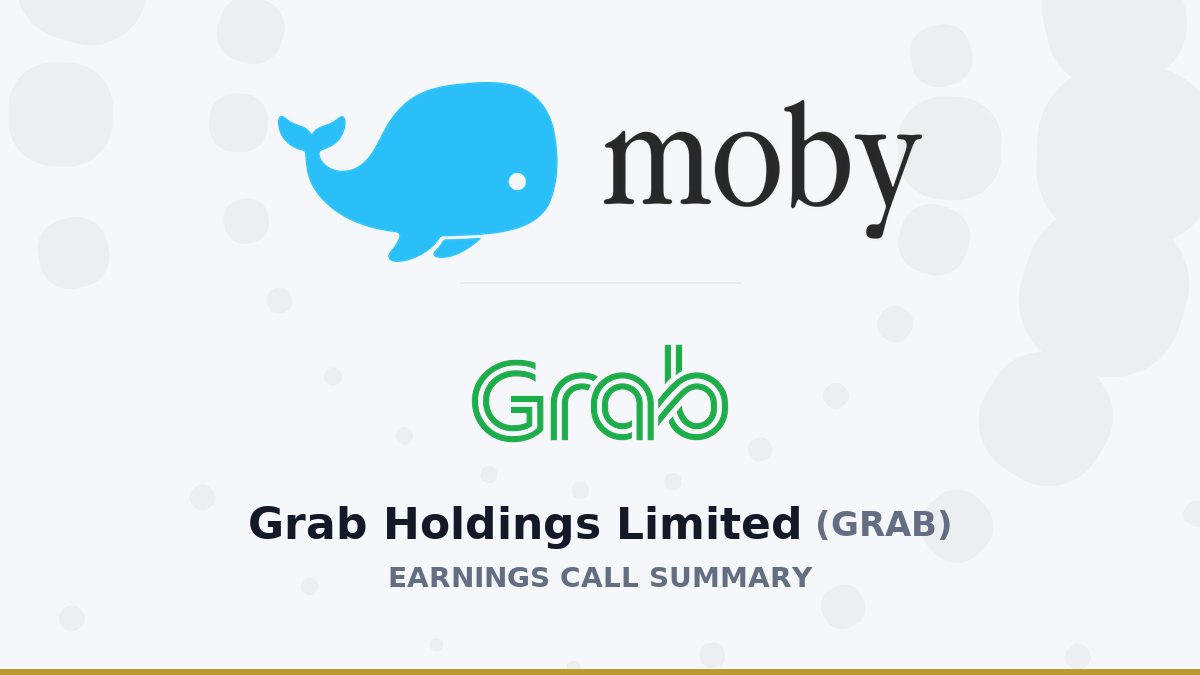 Grab Holdings Limited Q2 2026 Earnings Call Summary