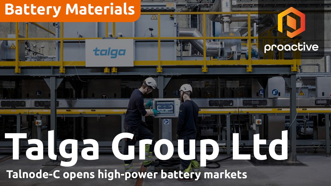 Talga MD says Talnode-C milestone opens high-power battery markets