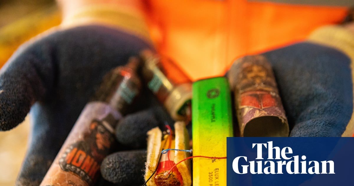 Battery fires at recycling centres are costing UK £1bn a year, figures show