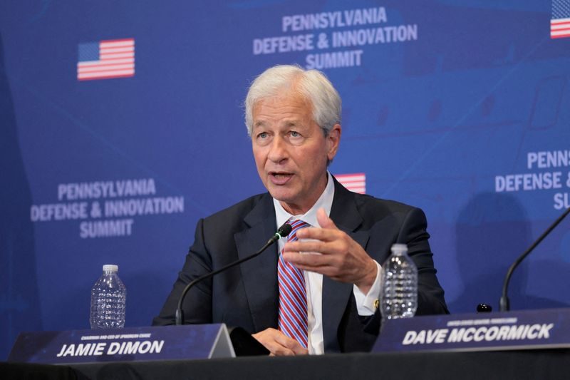 Exclusive-JPMorgan CEO Dimon leads new cross-industry effort to tackle AI risks